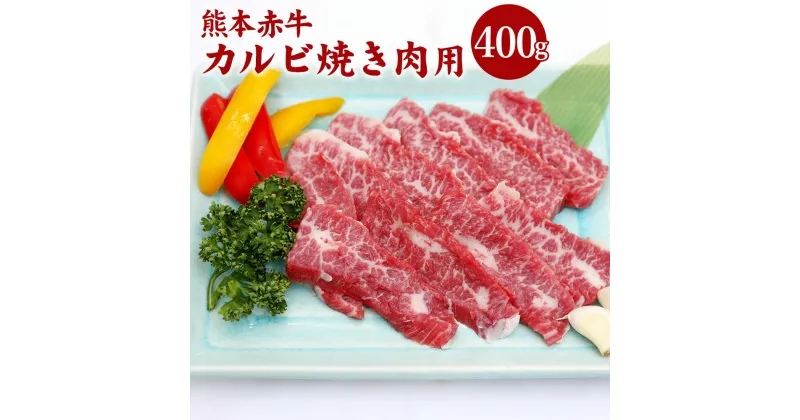 【ふるさと納税】熊本 赤牛 カルビ 焼き肉用 400g 国産 九州産 熊本県産 冷凍 肉 あか牛 牛肉 和牛 焼肉 BBQ 送料無料