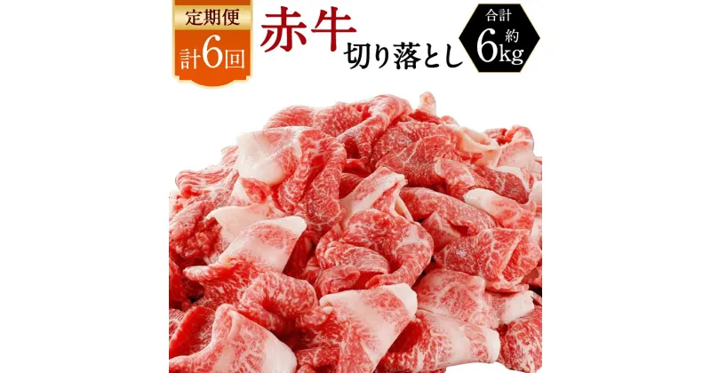 【ふるさと納税】【6ヶ月定期便】 赤牛 切り落とし 合計6kg （1kg×6回） 小分け あかうし 切り落とし お肉 和牛 熊本県産 九州産 国産 冷凍 定期便 送料無料