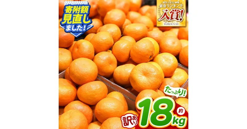 【ふるさと納税】 訳あり 温州みかん 約 18kg | 果物 くだもの フルーツ 柑橘 柑橘類 みかん 温州 家庭用 18キロ 大量 みかん 玉名 熊本 送料無料 不揃い 傷 大小混合 自宅用