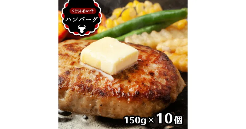 【ふるさと納税】 あか牛 ハンバーグ 150g×10個　| 肉 牛肉 赤牛 ハンバーグ 送料無料 玉名 熊本