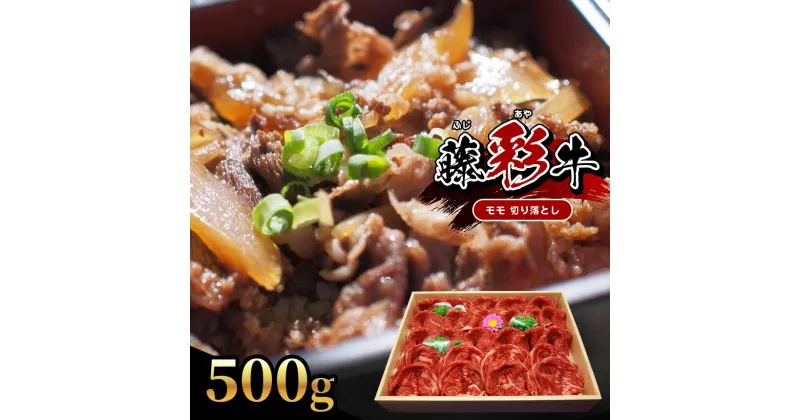 【ふるさと納税】【くまもと黒毛和牛】 藤彩牛 モモ 切り落とし 500g 肉 牛 牛肉 熊本 玉名 送料無料