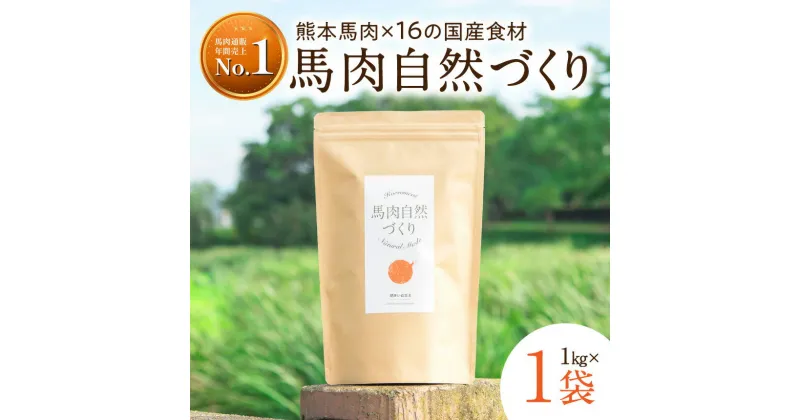 【ふるさと納税】馬肉自然づくり 1kg | 肉 にく お肉 おにく 馬 馬肉 国産食材 ドッグフード 犬 ペット ごはん ご飯 食事 熊本県 玉名市 送料無料