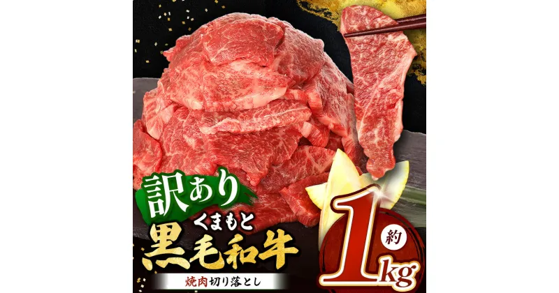 【ふるさと納税】熊本県産 黒毛和牛 焼肉 切り落とし 約1kg | 肉 にく お肉 おにく 牛 牛肉 和牛 焼き肉 切落し 1キロ 熊本 送料無料 玉名 熊本