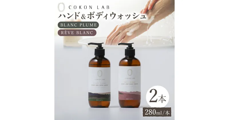 【ふるさと納税】COKONLAB ハンド&ボディウォッシュ BR280ml 2本セット【株式会社 あつまるホールディングス NSP山鹿工場】 ボディソープ 熊本 熊本県 ハンドソープ ハンド しっとり すべすべ 石鹸 [ZBR004]