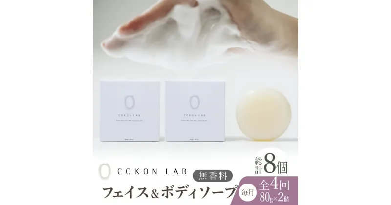 【ふるさと納税】【全4回定期便】COKONLAB フェイス＆ボディソープ 無香料×2個【株式会社 あつまるホールディングス NSP山鹿工場】[ZBR032] 化粧品 コスメ 美容 国産 ボディケア ハンドケア