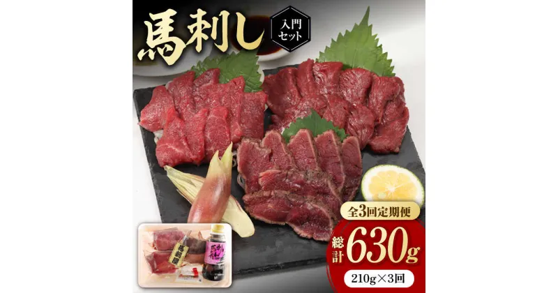 【ふるさと納税】【全3回定期便】 熊本の味 赤身 馬刺し 入門セット 2種 約210g【有限会社 九州食肉産業】[ZDQ002]