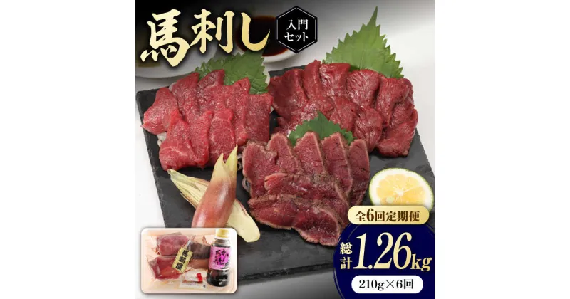 【ふるさと納税】【全6回定期便】 熊本の味 赤身 馬刺し 入門セット 2種 約210g【有限会社 九州食肉産業】[ZDQ003]