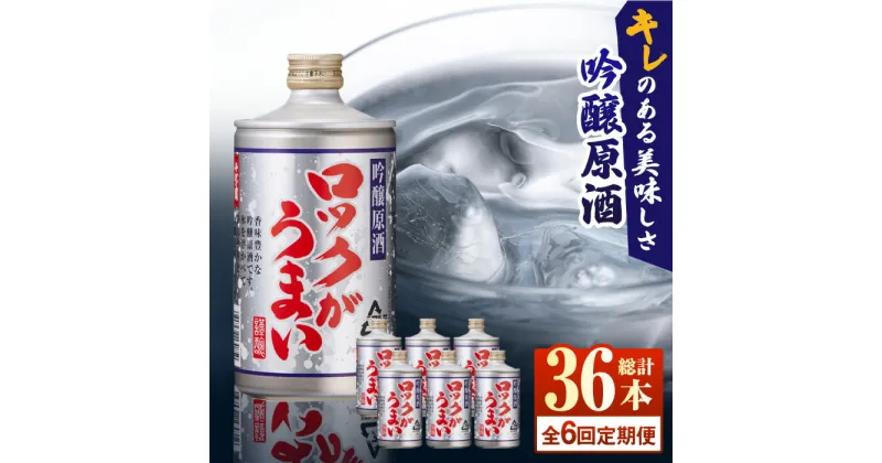 【ふるさと納税】【全6回定期便】 吟醸原酒ロックがうまい 720ml 6本【千代の園酒造 株式会社 】[ZAI008]