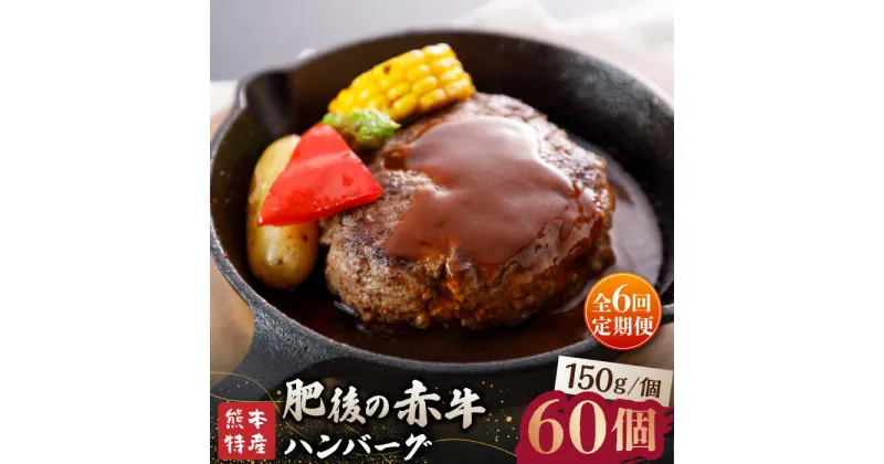 【ふるさと納税】【全6回定期便】【数量限定】肥後の赤牛 ハンバーグ 約150g×10個【山鹿食品企画】[ZBO015]