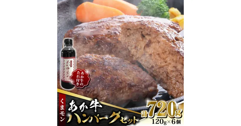 【ふるさと納税】【数量限定】くまモン あか牛 ハンバーグ セット　120g×6個【有限会社 三協畜産】[ZEB036]