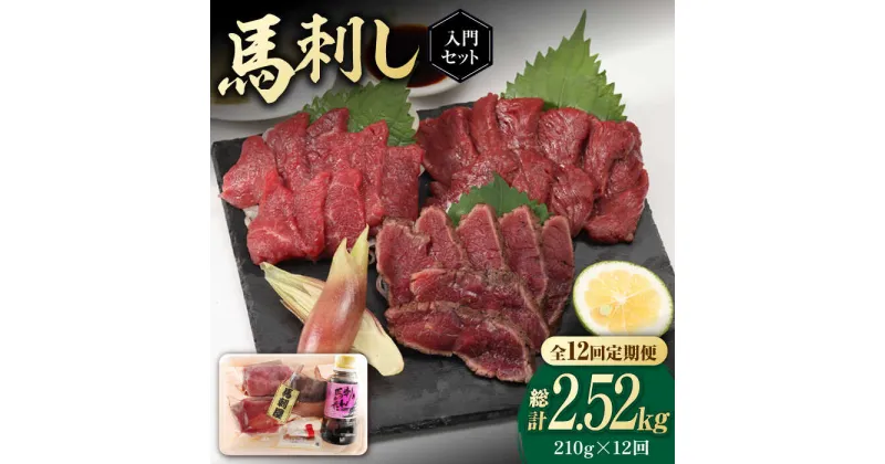 【ふるさと納税】【全12回定期便】熊本の味 赤身 馬刺し 入門セット 2種 約210g【有限会社 九州食肉産業】[ZDQ022]