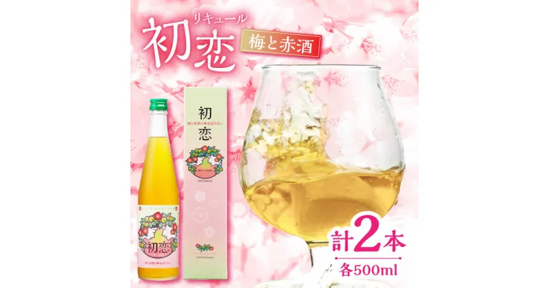 【ふるさと納税】梅 赤酒 リキュール 初恋 500ml 2本セット 【千代の園酒造 株式会社 】[ZAI046]