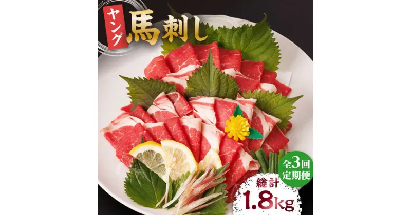 【ふるさと納税】【3回定期便】ヤング馬刺し 計600g（6pc）＋タレ大【馬刺しの郷 民守】[ZBL047]