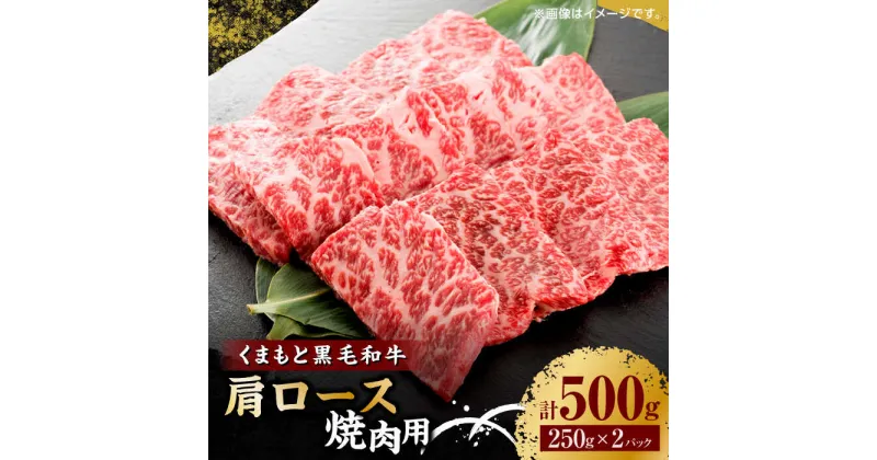 【ふるさと納税】くまもと黒毛和牛 焼肉用 肩ロース 500g（250g×2pc）【馬刺しの郷 民守】[ZBL033]