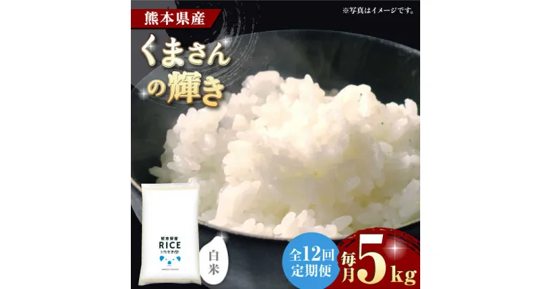 【ふるさと納税】【12回定期便】くまさんの輝き 白米 5kg【有限会社 農産ベストパートナー】[ZBP111]