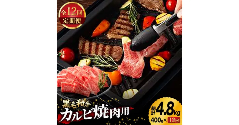 【ふるさと納税】【12回定期便】九州産 藤彩牛 バラ カルビ 焼肉用[ZDT083]