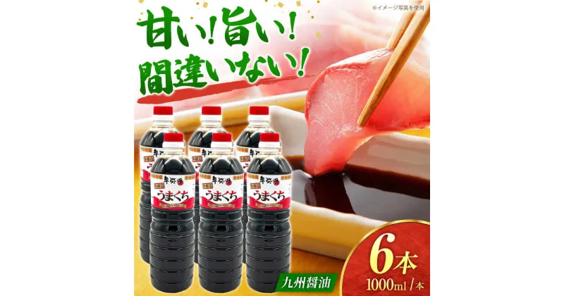 【ふるさと納税】うまくち本醸造醤油1000ml×6本【株式会社内田物産 卑弥呼醤院】[ZAU032]