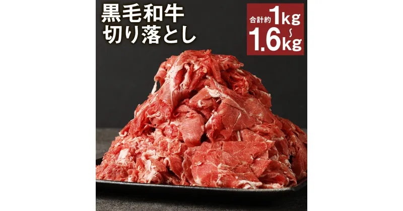 【ふるさと納税】黒毛和牛 切り落とし 約1kg/約1.2kg/約1.6kg 選べる内容量 肉 お肉 牛肉 和牛 国産牛 切落し 小分け 国産 九州産 熊本県産 冷凍 送料無料