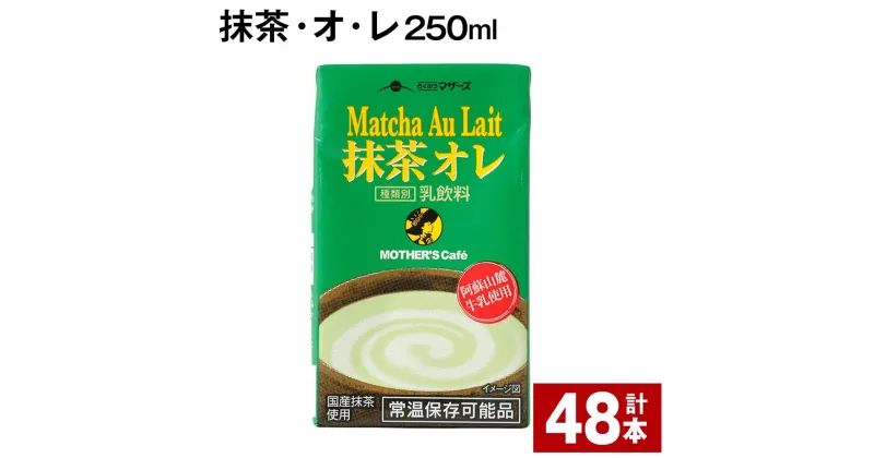 【ふるさと納税】抹茶・オ・レ 250ml 48本 計12L 抹茶オーレ 抹茶オレ 抹茶ミルク 抹茶 抹茶飲料 乳製品 乳飲料 クロレラ 緑茶ポリフェノール 飲み物 飲料 常温保存 お取り寄せ 静岡抹茶 朝比奈 熊本県産 菊池市 送料無料