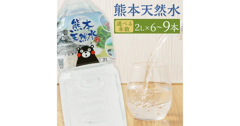 【ふるさと納税】熊本 天然水 くまモン シリカ 天然水 2L 6本/9本 選べる本数 2000ml ミネラルウォーター シリカ水 水 鉱水 地下水 飲料水 長期保存 熊本県 送料無料