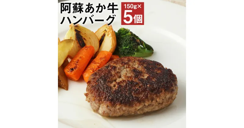 【ふるさと納税】阿蘇あか牛ハンバーグ 150g×5個 合計750g ハンバーグ あか牛 牛肉 熊本県 冷凍 送料無料