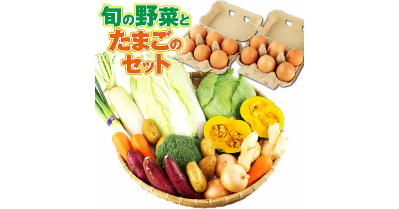 【ふるさと納税】旬の野菜とたまごのセット【メロンドーム】野菜 卵 にんにくたまご 詰め合わせ セット おまかせ ランダム 新鮮 国産 九州産 熊本県 菊池市 道の駅 春 旬 春野菜 送料無料