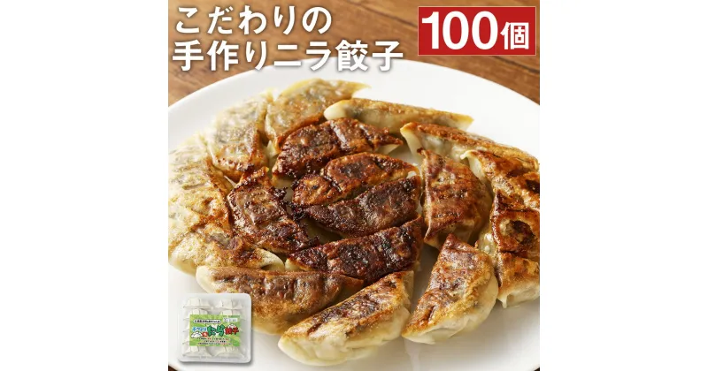 【ふるさと納税】こだわりの手作りニラ餃子 100個 合計2.4kg 10個入×10パック 1パック240g タレ付 餃子 ぎょうざ ギョウザ 韮 ニラ 手作り 米粉 中華 惣菜 国産 九州産 熊本県産 冷凍 送料無料