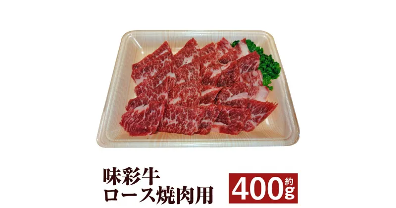 【ふるさと納税】味彩牛 ロース焼肉用 約400g ロース 焼肉 焼き肉 カット済み 牛肉 お肉 熊本県産 九州産 国産 冷凍 送料無料