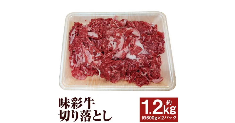 【ふるさと納税】味彩牛 切り落とし 合計約1.2kg 約600g×2パック 切落し スライス済み 小分け 牛肉 お肉 熊本県産 九州産 国産 冷凍 送料無料