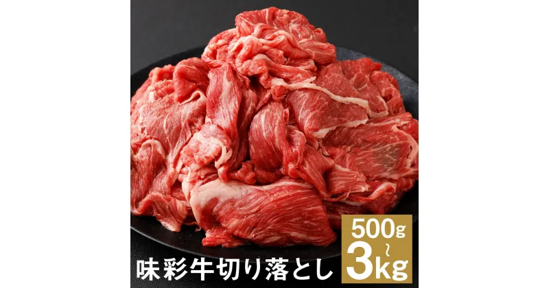 【ふるさと納税】味彩牛 切り落とし 500g/1kg/1.5kg/2kg/2.5kg/3kg 選べる内容量 1パック500g 牛肉 スライス 切り落とし お肉 精肉 熊本県産 九州産 国産 冷凍 送料無料