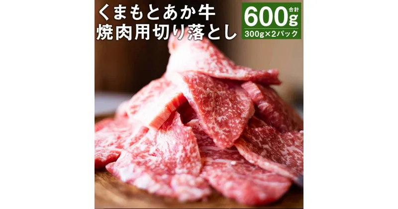 【ふるさと納税】GI認証取得 くまもとあか牛 焼肉用 切り落とし 300g×2パック 合計600g あか牛 切落し 牛肉 肉 国産 九州産 熊本県産 冷凍 送料無料