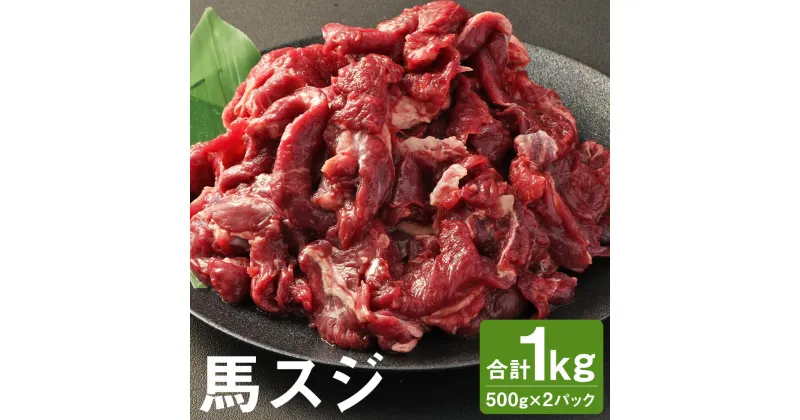 【ふるさと納税】馬スジ 合計1kg 500g×2パック 小分け すじ 馬すじ 馬肉 冷凍 送料無料