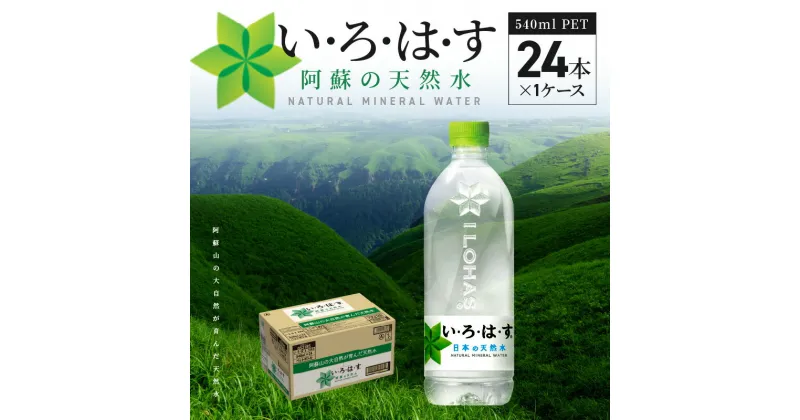 【ふるさと納税】人にも環境にもやさしい いろはす 阿蘇の天然水 ペットボトル PET 540ml 24本 1ケース 軟水 水 天然水 ミネラルウォーター ウォーター ナチュラルミネラルウォーター コカ・コーラ 飲料 送料無料 【熊本県宇土市】