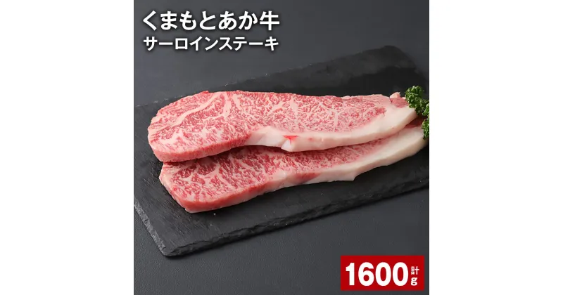 【ふるさと納税】くまもとあか牛 サーロインステーキ 計1.6kg 和牛 牛肉 お肉 あか牛 赤身 霜降り ステーキ グルメ お取り寄せ 冷凍 熊本県産 国産 熊本県 上天草市 送料無料