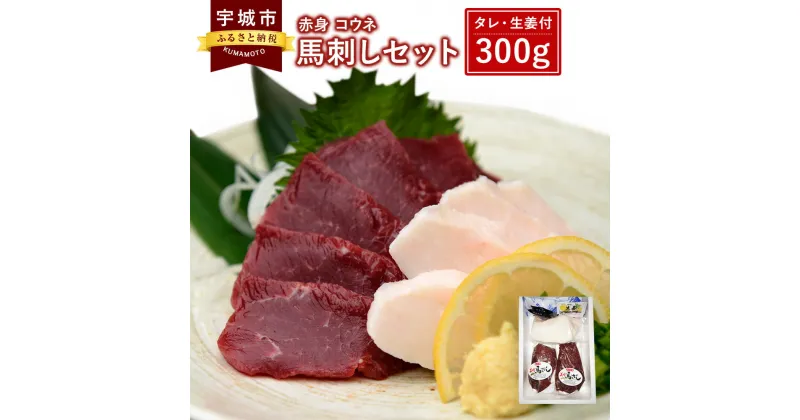 【ふるさと納税】 馬刺し セット 赤身 コウネ 300g 馬肉 送料無料