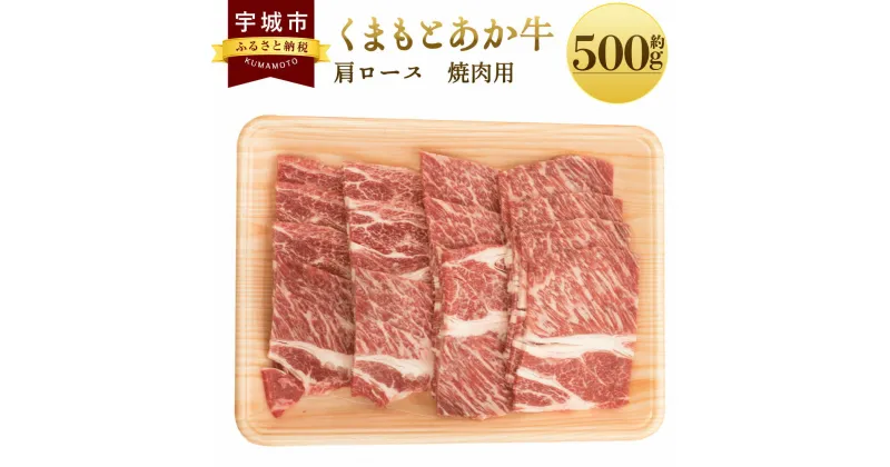 【ふるさと納税】くまもとあか牛 肩ロース 焼肉用 約500g×1パック あか牛 牛肉 和牛 赤身肉 肉 肩ロース ロース 国産 九州産 熊本県産 焼肉 食品 冷凍 送料無料