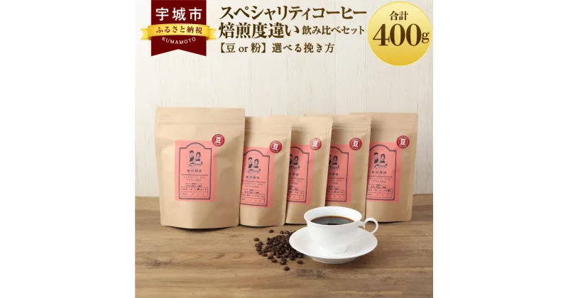 【ふるさと納税】 コーヒー スペシャリティコーヒー 焙煎度違い飲み比べセット【豆or粉】選べる挽き方 珈琲 コーヒー豆 珈琲豆 コーヒー粉 珈琲粉 直火焙煎 送料無料