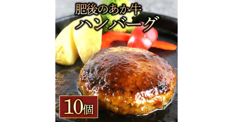 【ふるさと納税】レビューキャンペーン対象 肥後の赤牛ハンバーグ150g×10個 お取り寄せ 冷凍 お土産 ギフト 贈答用 おつまみ 阿蘇牧場 熊本県 阿蘇市