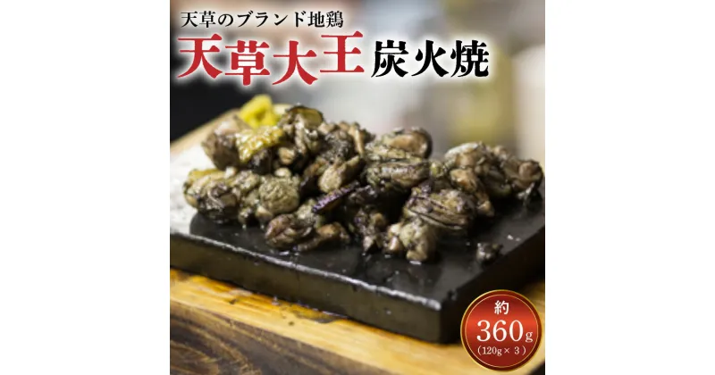 【ふるさと納税】幻の地鶏 天草大王 炭火焼 120g×3袋 計360g もちもち プリプリ 食感 鶏肉 地鶏 炭火焼き 地鶏炭火焼き ブランド地鶏 冷凍 小分け 真空包装 お肉 おつまみ 加工品 国産 九州 熊本県 天草市 ヤキトリマン お取り寄せ お取り寄せグルメ 送料無料