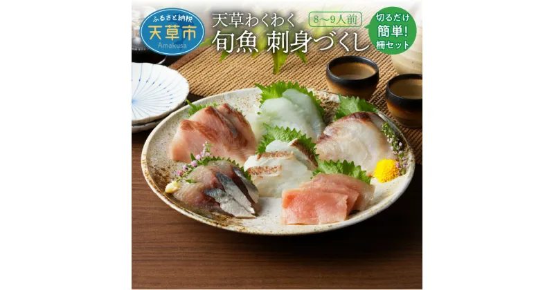 【ふるさと納税】刺身 8〜9人前 800g 以上 魚種 6種類 さく セット 切るだけ 簡単 刺身盛り合わせ 魚 海鮮 カルパッチョ 海鮮丼 手巻き お取り寄せ お取り寄せグルメ 急速冷凍 真空パック 送料無料 国産 食品 食べ物 冷凍