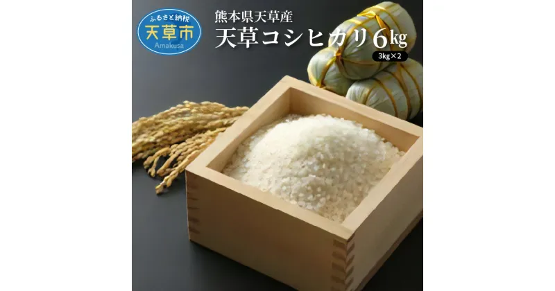 【ふるさと納税】先行予約 先行受付 新米 令和6年産 コシヒカリ 6kg 精米 3kg 2袋 単一原料米 国産 米 お米 白米 ごはん 熊本県 天草 お取り寄せ 食品 九州 送料無料