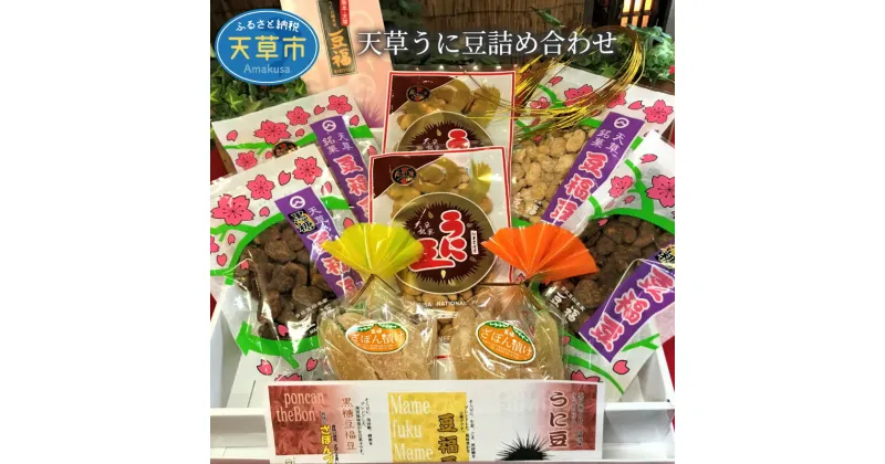 【ふるさと納税】うに豆 詰め合わせ セット 珍味 ざぼん漬け 黒糖豆福豆 豆福豆 お菓子 豆菓子 辛口 ギフト お茶菓子 おつまみ 創業50余年 老舗 国産 熊本県 天草市 お取り寄せグルメ お取り寄せ 送料無料