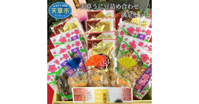 【ふるさと納税】うに豆 詰め合わせ セット 珍味 ざぼん漬け 黒糖豆福豆 豆福豆 お菓子 豆菓子 辛口 ギフト お茶菓子 おつまみ 創業50余年 老舗 国産 熊本県 天草市 お取り寄せグルメ お取り寄せ 送料無料