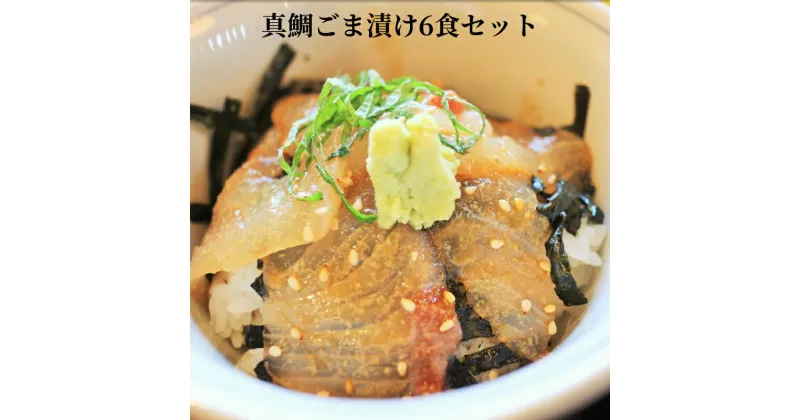 【ふるさと納税】天草産 真鯛 ごま漬け 70g × 6 パック セット グルメ 鯛 魚 魚介類 海鮮 小分け 冷凍 ごはんのお供 熊本県 天草市 株式会社クリエーションWEBPLANNING お取り寄せ お取り寄せグルメ 送料無料