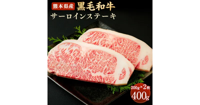 【ふるさと納税】和牛 サーロインステーキ 200g×2枚 合計400g 熊本県産 黒毛和牛 牛肉 ステーキ 冷凍 九州産 国産 合志市 送料無料