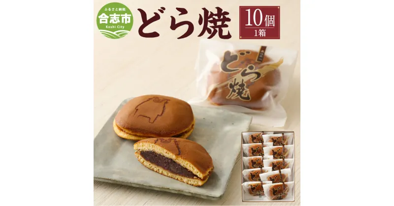 【ふるさと納税】どら焼き 1箱 10個入り 和菓子 お菓子 おやつ スイーツ お土産 熊本県産 合志市 大盛堂 国産 九州産 ギフト お取り寄せ 送料無料