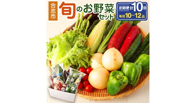 【ふるさと納税】【定期便】熊本県合志の旬のお野菜定期便 計10回コース 10回 おまかせ 野菜 季節の野菜 新鮮 旬 詰め合わせ 国産 九州産 熊本県 合志市 送料無料