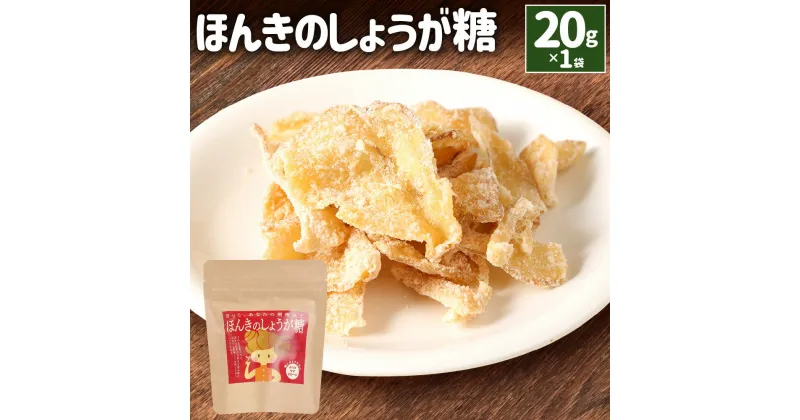 【ふるさと納税】ほんきのしょうが糖 20g×1袋 しょうが糖 生姜糖 しょうが 生姜 ショウガ ジンジャー 砂糖菓子 生姜好きな方専用 生姜好き 生姜スライス スライス 冷え対策 おやつ 食品 国産 熊本県産 合志市 送料無料