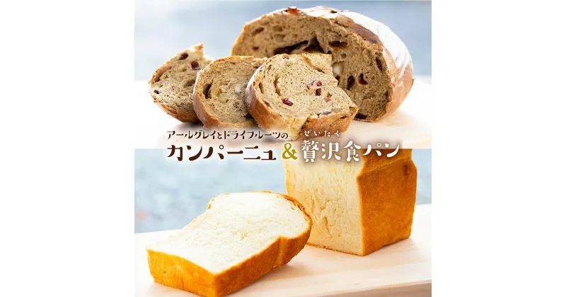 【ふるさと納税】パン 詰め合わせ アールグレイ と ドライフルーツ の カンパーニュ ぜいたく 食パン 熊本 美里町 ドライ フルーツ 熊本県 天然酵母 天然 酵母 無添加 手作り 自家製酵母 自家製