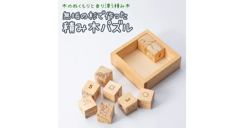 【ふるさと納税】脳活 キューブ 知育 パズル 無垢 杉とひのきで作った脳活キューブ（専用ケース付） 熊本 美里町 杉 ひのき 杉 ひのき 檜 おもちゃ クリスマス プレゼント ブロック 出産祝い 女の子 男の子 知育 玩具